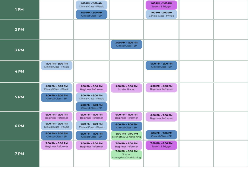 Timetable West End Timetable West End